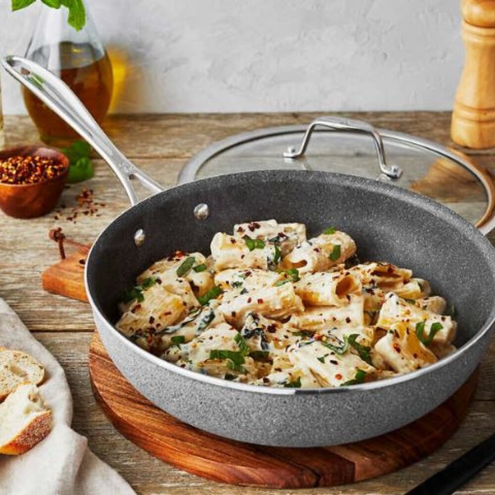 Henckels Capri Granitium 4.4-Quart Non-Stick Perfect Pan with Lid